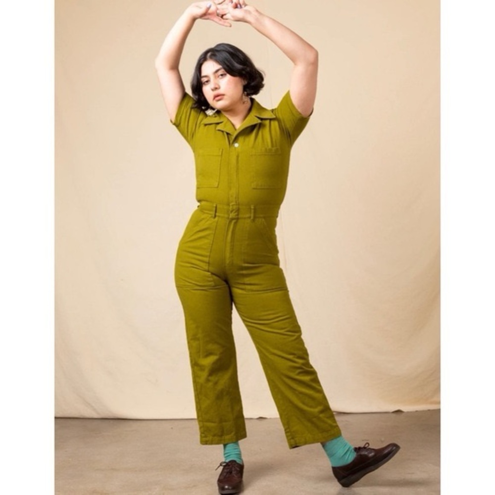Big Bud Press jumpsuit, olive, size XS